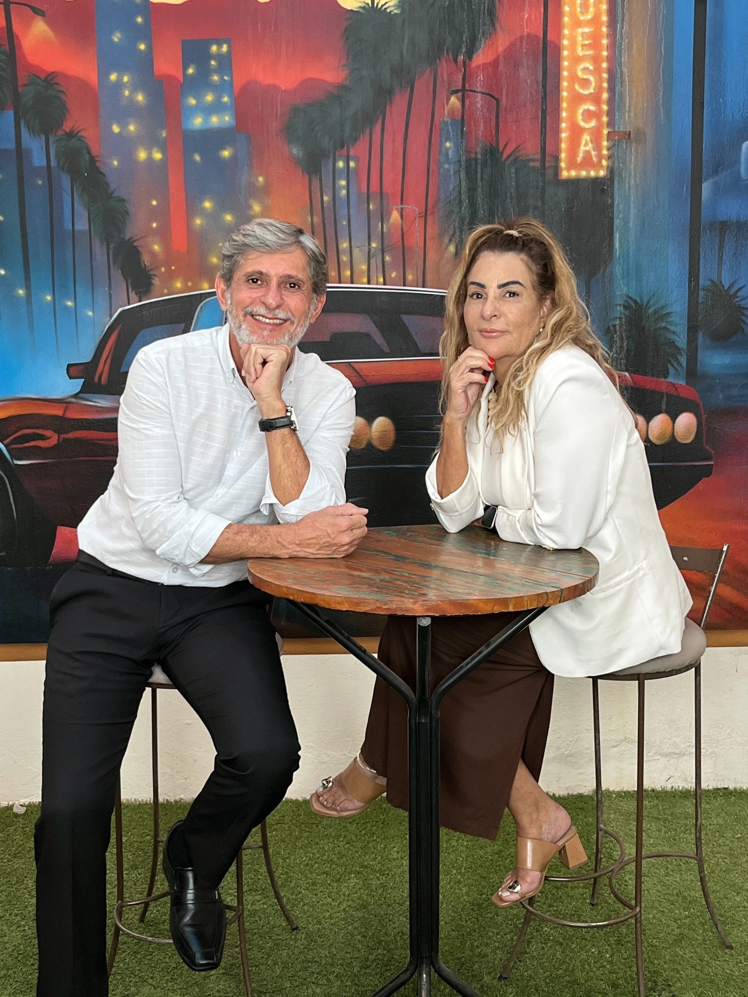 Sr. Dorival e Sra. Silvana, do Huesca Palace Hotel